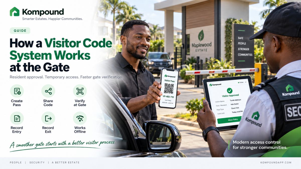 How a Visitor Code System Works at an Estate Gate